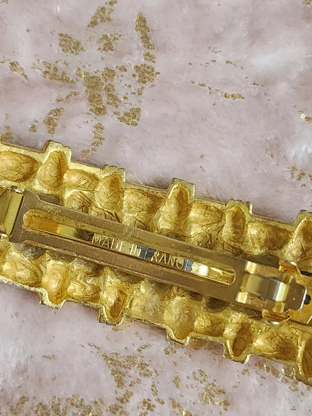 HAIR CLIP | Gold Woven Barrette Hair Clip